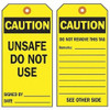Brady Tag,Black-Yellow,5-3-4inH,3inW,PK100 86653