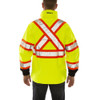 Tingley Rain Jacket, Polyester, Class 3 R, Green, L J24122C