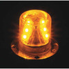 Code 3 Hidden Warning Light,LED,Amber,1-1-2 Dia HB915A