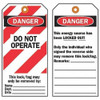 Brady Danger Tag,5-3-4 x 3 In,OSHA,Brs,PK25, 66063 66063