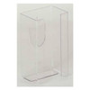 Glove Dispenser, Acrylic, Holds (1) Box ,Clear ,10"H x 5-1/2"W x 3-3/4"D
