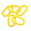 Chain Link for Plastic Chain Barrier, Polyethylene, Yellow 36 PK  78246