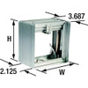 Dayton Square Fire Damper,5-3-4 In. W,165 Deg F 2TGE6