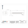 Duraspin Drywall Screw,1 5/64"L,#6,Phosph,PK4000 06C125PB Duraspin Drywall Screw,1 5/64"L,#6,Phosph,PK4000 06C125PB