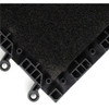 Interlocking Antifatigue Mat Tile, 18 in W x PVC, Black  599.78X18X18BK-CS10