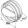 Dayton Balancing Damper,Round, 10 In,Diameter 2TFX9