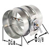 Dayton Balancing Damper,Round, 12 In,Diameter 2TFY1