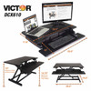 Victor Technology Compact Standing Desk Riser,Black DCX610