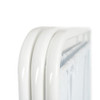 Three Panel Mobile Privacy Screen with White Vinyl Panels, Made in USA  PSS-3CUS