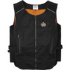 Ergodyne Cooling Vest, Cotton, Polyester, Zipper, Black, L-XL 6260