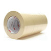 Masking Tape, 18 mm W x 55 m L, 5.2 mil Thick, Tan, Rubber Adhesive, 48 PK