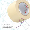 Masking Tape, 72 mm W x 55 m L, 5.2 mil Thick, Tan, Rubber Adhesive, 12 PK  2307