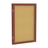 Ghent Enclosed Cork Bulletin Board 36x24", 1 Door PW13624K