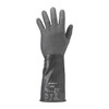 AlphaTec Chemical Resistant Gloves, Butyl, 14 in L, 14 mil, Black, 8, 1 PR