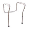 Healthsmart Toilet Mount Toilet Safety, 25" L, Aluminum, Textured 521-9804-9601