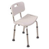 Contoured Bath Seat, 20" L, Aluminum, Plastic, Textured  522-9816-1900