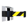 Tensabarrier Belt Barrier,Chrome,Belt Yellow/Black 897-15-S-1P-NO-D4X-C