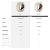 Masking Tape, 96 mm W x 55 m L, 5.1 mil Thick, Tan, Rubber Adhesive, 8 PK  101+