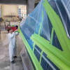 Painter's Tape, 24 mm W x 55 m L, 6.7 mil Thick, Green, Rubber Adhesive, 24 PK  401+