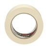 Masking Tape, 48 mm W x 55 m L, 4.4 mil Thick, Tan, Rubber Adhesive, 24 PK  201+