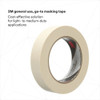 Masking Tape, 24 mm W x 55 m L, 4.4 mil Thick, Tan, Rubber Adhesive, 36 PK  201+