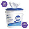 Wypall WypAll Dry Wipe Roll, White, Hydroknit, 12 in x 6 in,  140 Sheets 6411