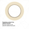 Masking Tape, 18 mm W x 55 m L, 4.4 mil Thick, Tan, Rubber Adhesive, 48 PK  201+