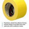 Painter's Tape, 72 mm W x 55 m L, 6.3 mil Thick, Yellow, Rubber Adhesive, 12 PK  301+