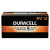 Duracell Duracell CopperTop Alkaline Battery, 9V 9V DC 12 PK MN1604BKD