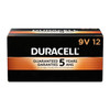 Duracell Coppertop 9V Alkaline Battery, 9V DC, PK12 MN1604BKD