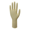 Cleanroom Gloves, 5 ISO Class, Latex, 11 1/2 in L, 5.1 mil, Beige, S, 1000 PK