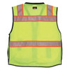 Mcr Safety High Visibility Vest,4XL Size,Unisex PSURVCL2LSX4