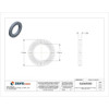 Wedge Lock Washer, For Screw Size 3-8 in Steel, Plain Finish, 10 PK  1573
