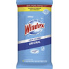 Windex Wipes Glass Cleaner Wipes, White, Unscented, Packet, 12 PK 378032