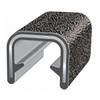 Trim-Lok Edge Trim, 25 ft L,Black, PVC, 1/4 in W 150B2X3/32-25