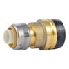 Sharkbite Fitting, Straight, Brass, Push-Fit 11-4 in, Push-Fit 1 in UXL013528
