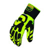 Anti-Vibratn Gloves, 2XL, Grn/Blk/Yllw, PR