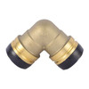 Sharkbite Elbow, Brass, Push-Fit 1 1/2", 1 1/2" UXL0241