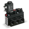 Solenoid Air Control Valve, 1-4 In, 12VDC, Overall Length: 3-1-2"  A212SS-012-D