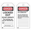 Brady Danger Tag,5-3/4 x 3 In,OSHA,Brs,PK25, 66067 66067