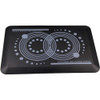 Antifatigue Mat, 32" L x 20" W, 43-64" Thickness, Polyurethane, Smooth, Black  FCA22032BK