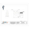 Eye Bolt With Shoulder, M42-4.50, 95 mm Shank, 73 mm ID, Steel, Plain