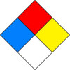 Brady NFPA Placard, Fiberglass, 11 in W x 11 in H 58656