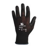 Coated Gloves, Polyurethane, Smooth, Palm, 3 Abrasion Level, Black, 11 60 PK