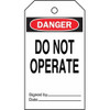 Brady Danger Tag,5-3-4 x 3 In,Do Not Opr,PK25, 65367 65367