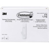 Command Hook, White, Plastic, 1 in D, PK37 17001-S37NA