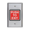 Sdc Push to Exit Button,2-7/8 in.W,Momentary 422U