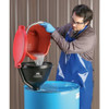 Pig DrumFunnel,13.875inH,Red,Polyethylene DRM1680-RD