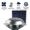 433 CFM Solar Powered Roof Mount Power Attic Ventilator with Panel in Mill  CXSOLRFMILUPS
