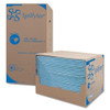 Spilfyter Sorbent Pad, 34 gal, 16 in x 18 in, Oil, Blue, Polypropylene M-75